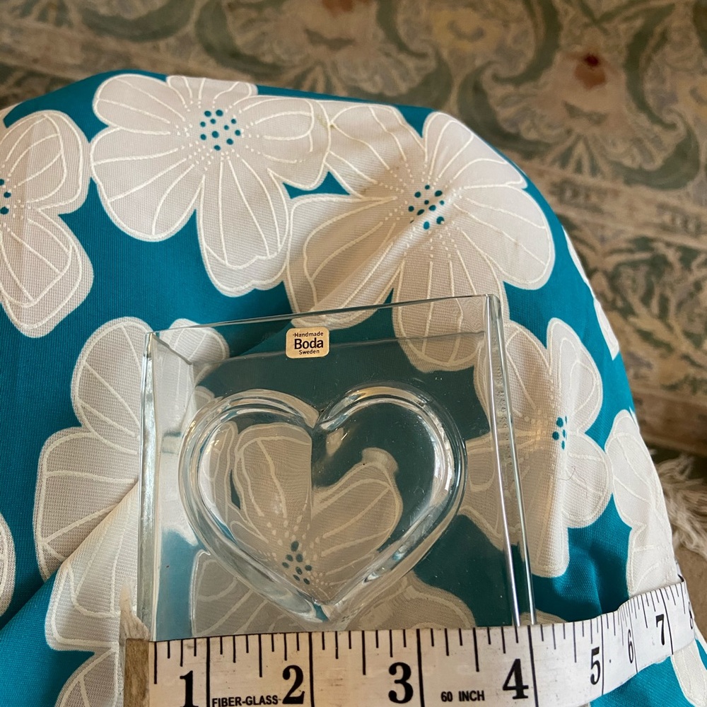 Swedish BODA thick grade glass vase